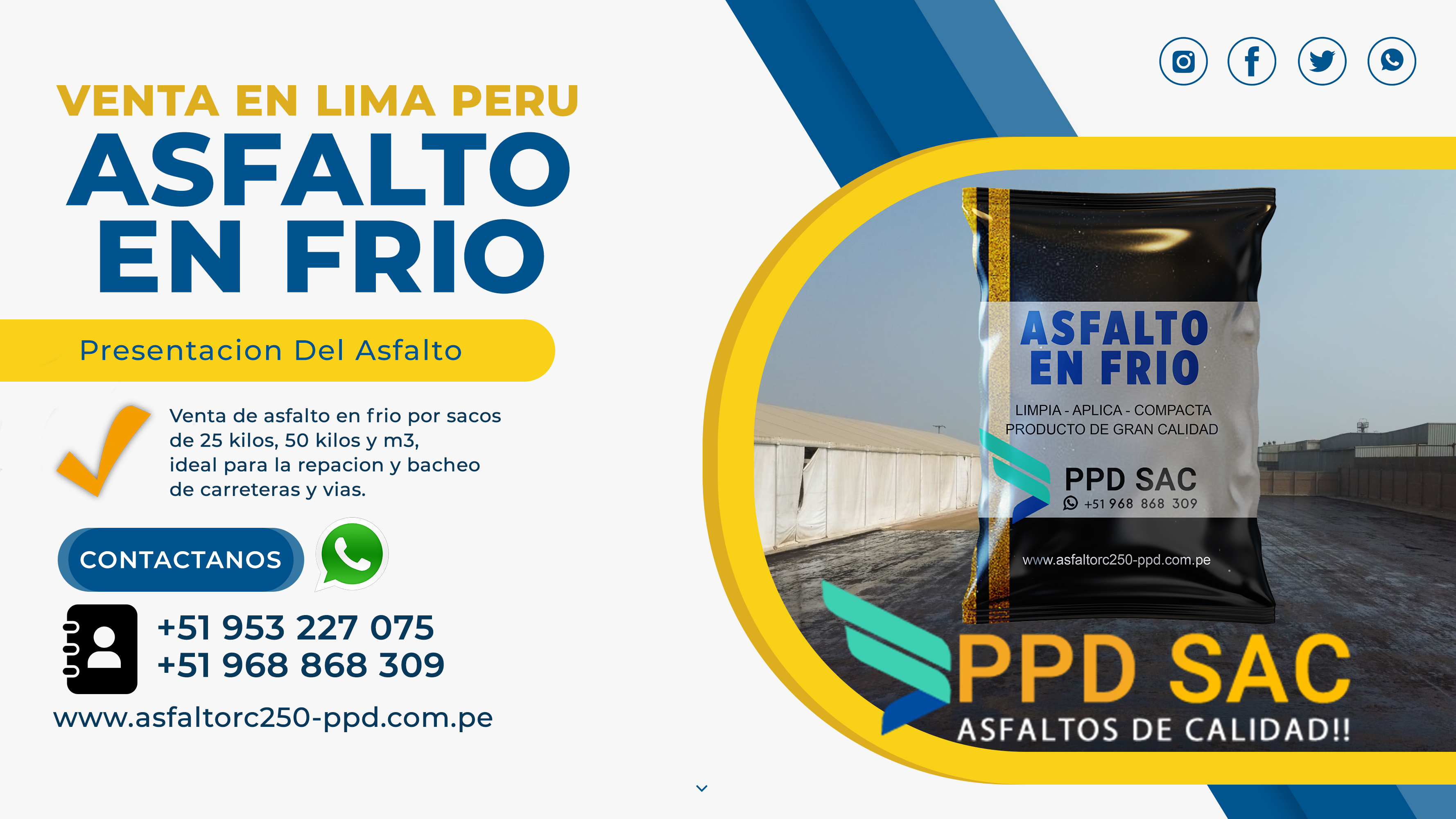 ASFALTO EN FRIO asfalto en frio