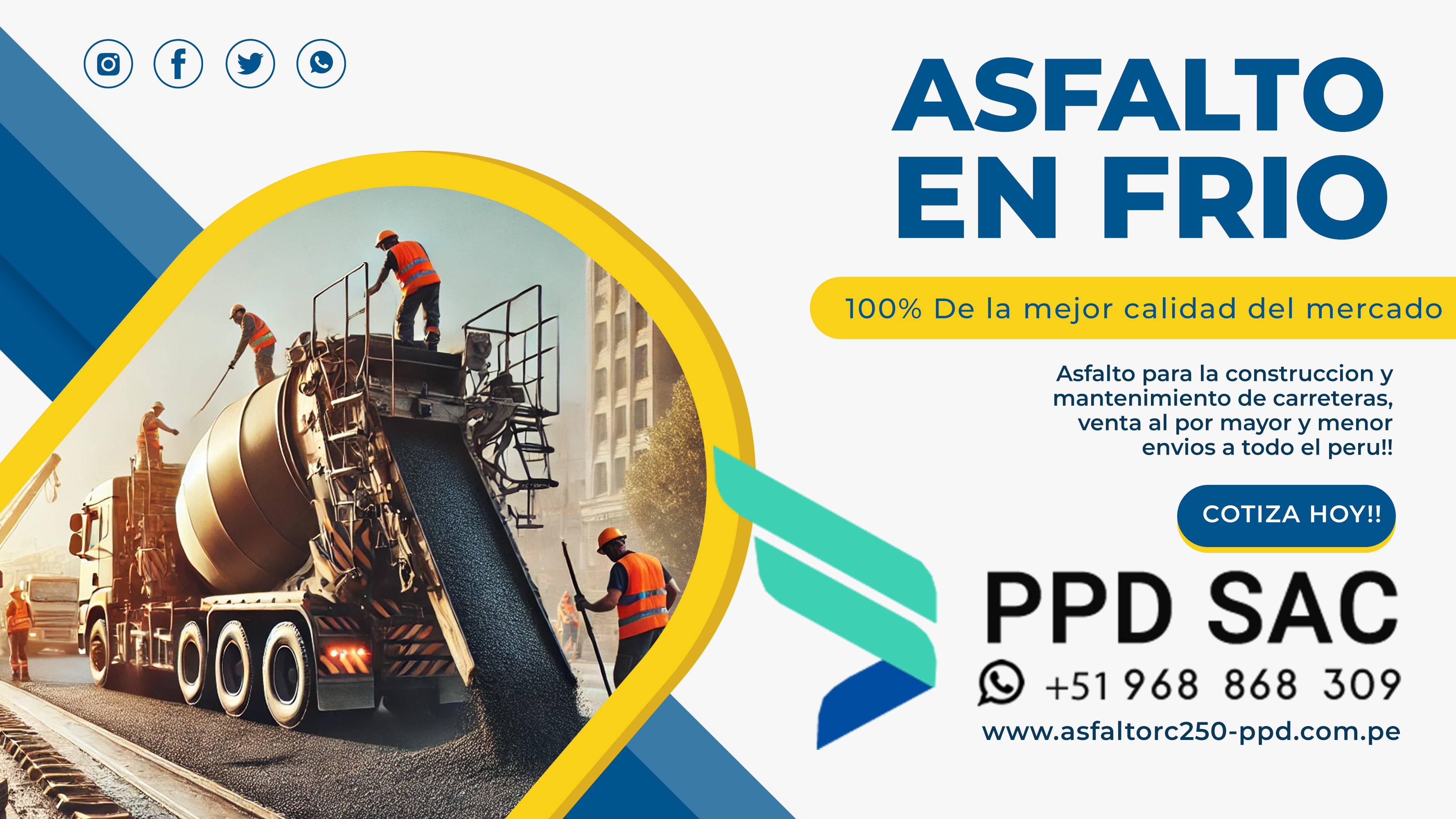 MEZCLA ASFALTICA EN FRIO venta de asfalto en frio